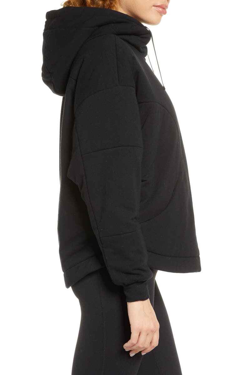 Blanc Noir Thin Down Hoodie, Alternate, color, 
