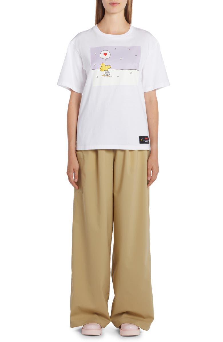 Moncler x Peanuts<sup>®</sup> Woodstock Graphic Tee, Alternate, color, White