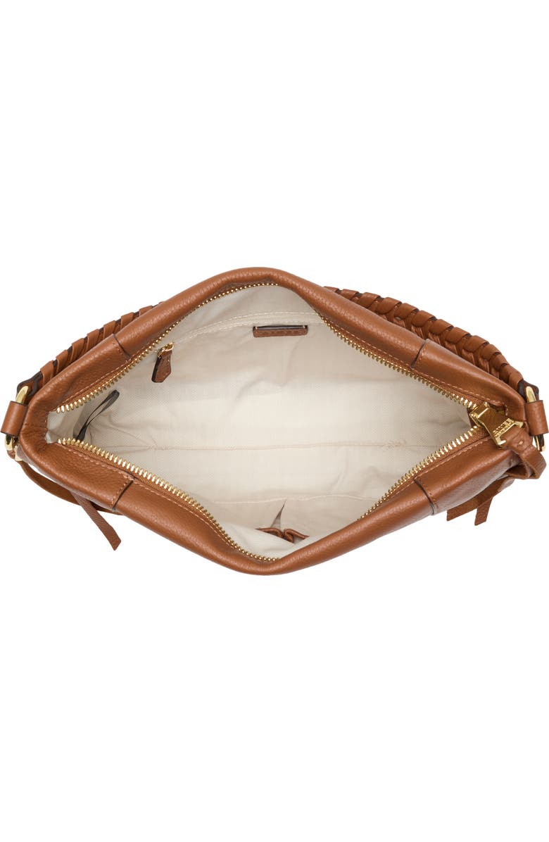 AIMEE Laila Convertible Leather Shoulder Bag, Alternate, color, Chestnut