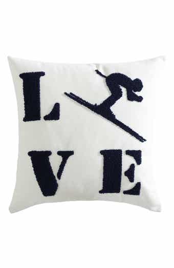Eddie Bauer Love Ski Decorative Felt Accent Pillow