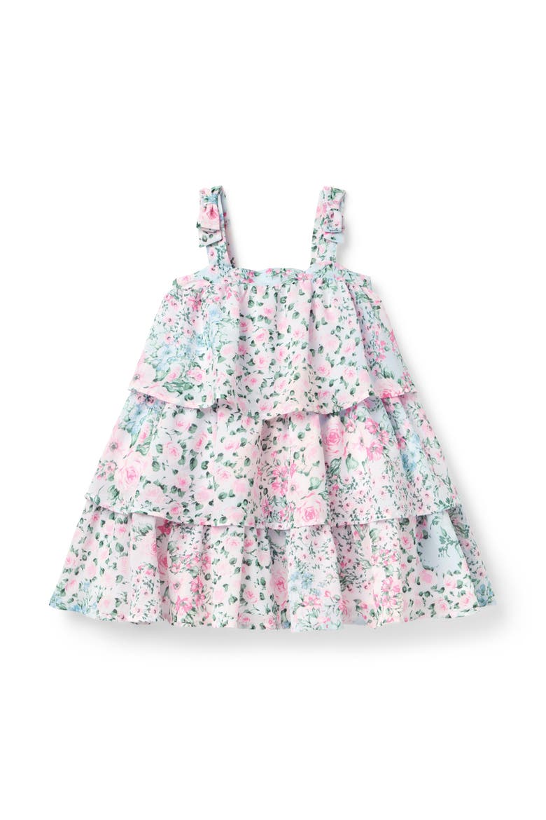 The Floral Frills Dress, Main, color, Pink