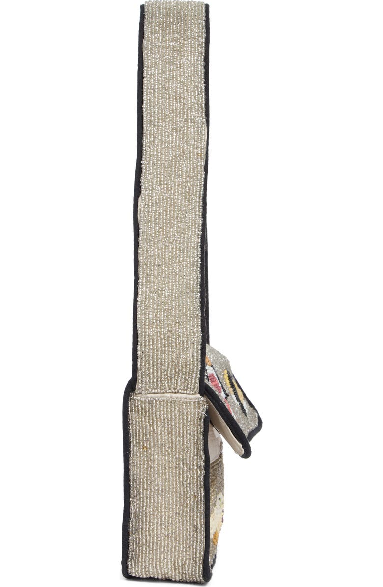 Collection XIIX Beaded Sushi Baguette Shoulder Bag, Alternate, color, Silver Multi