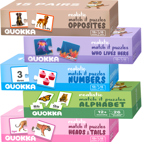 Matching Puzzle 5-Pack Set for Toddlers