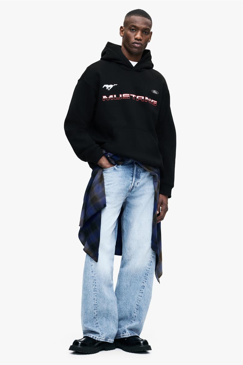 Loose Fit Hoodie, Main, color, Black/Ford