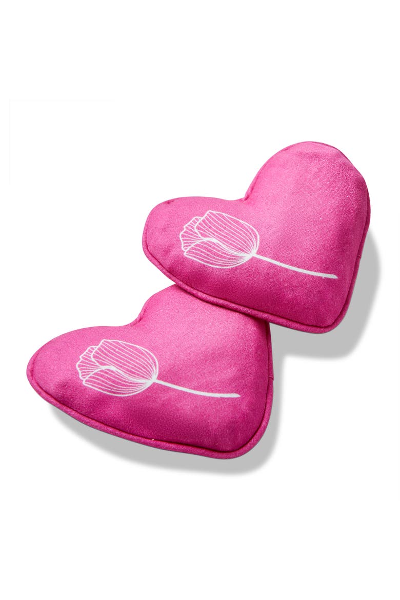 Poppy Hand Warmers S/2 Fuchsia Cotton Everyday, Main, color, Fuchsia