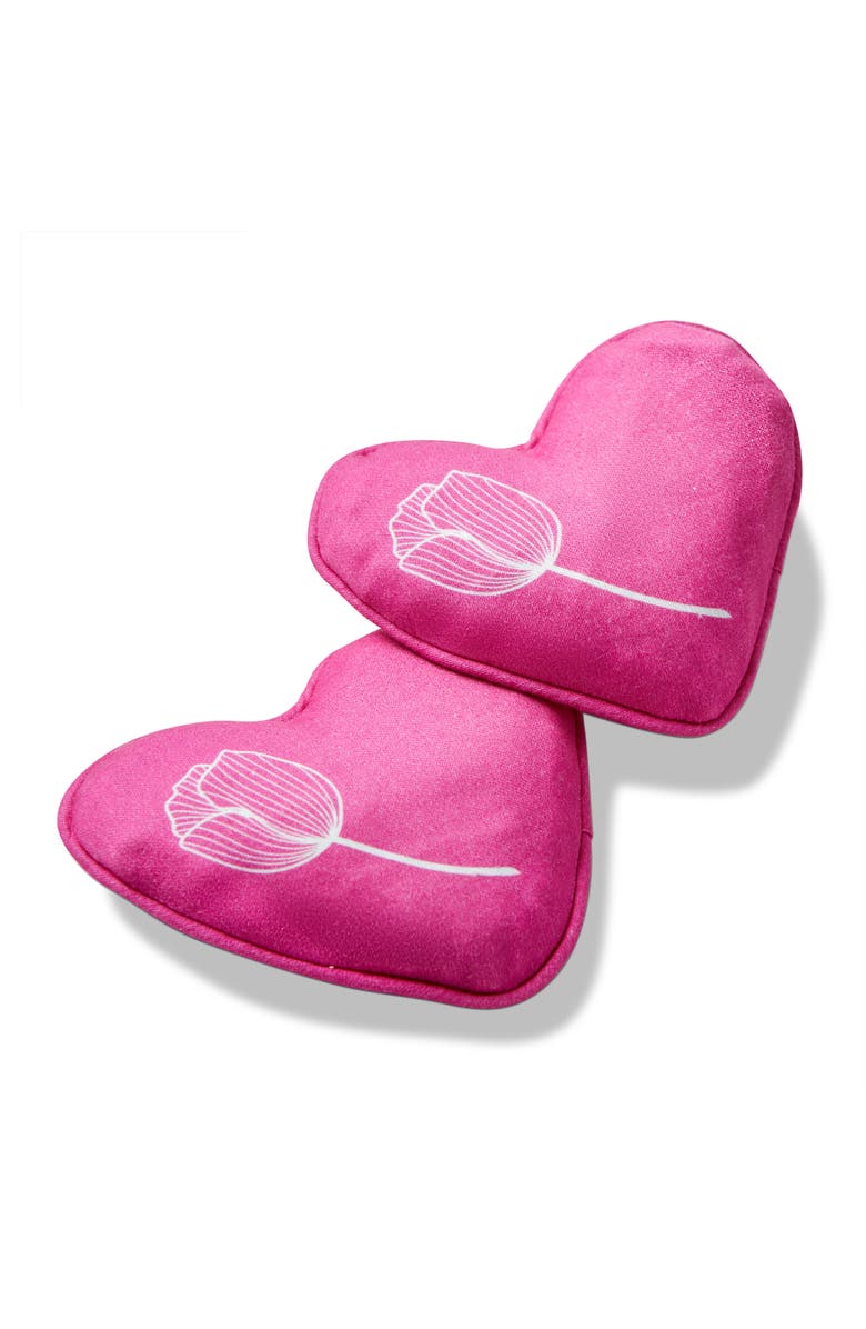 tag Poppy Hand Warmers S/2 Fuchsia Cotton Everyday, Main, color, Fuchsia