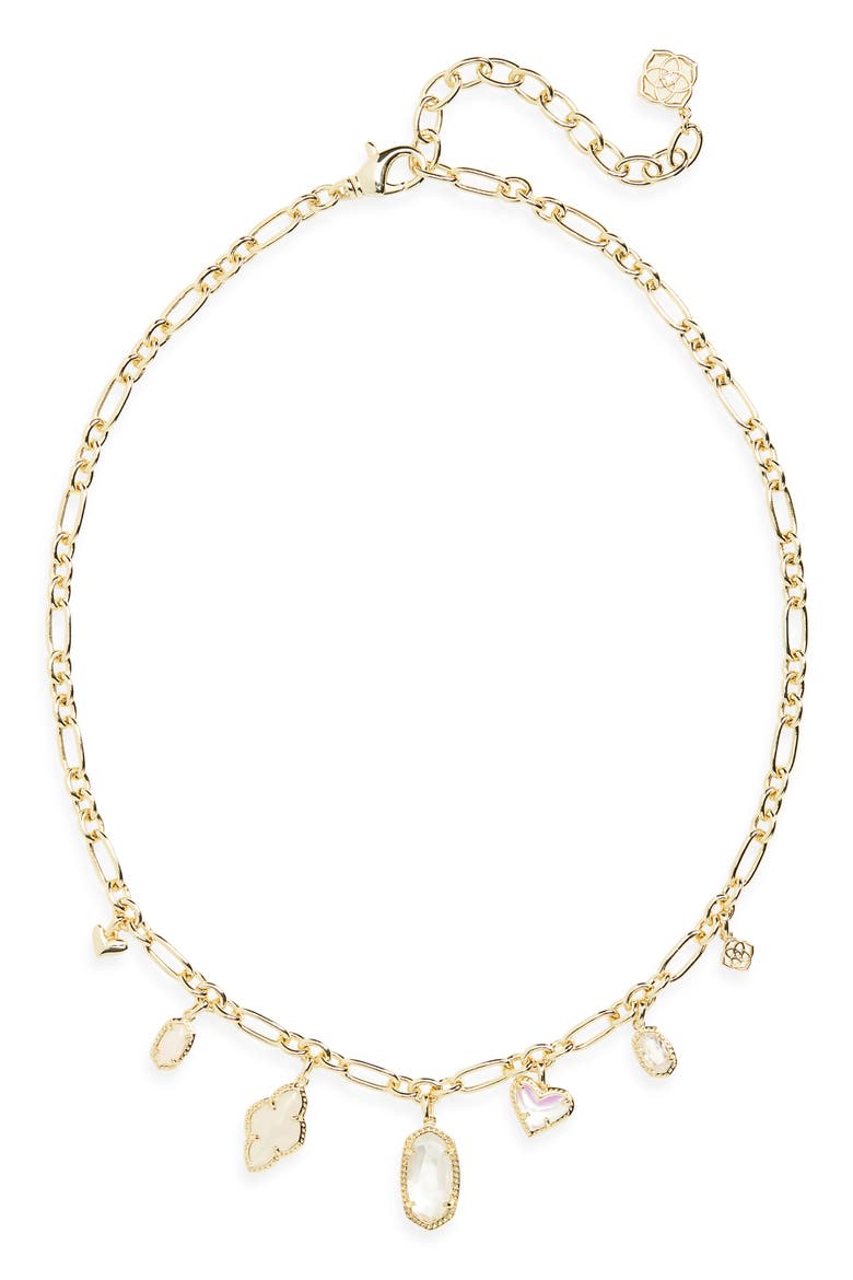 Icon Charm Necklace, Main, color, GOLD NEUTRAL MIX