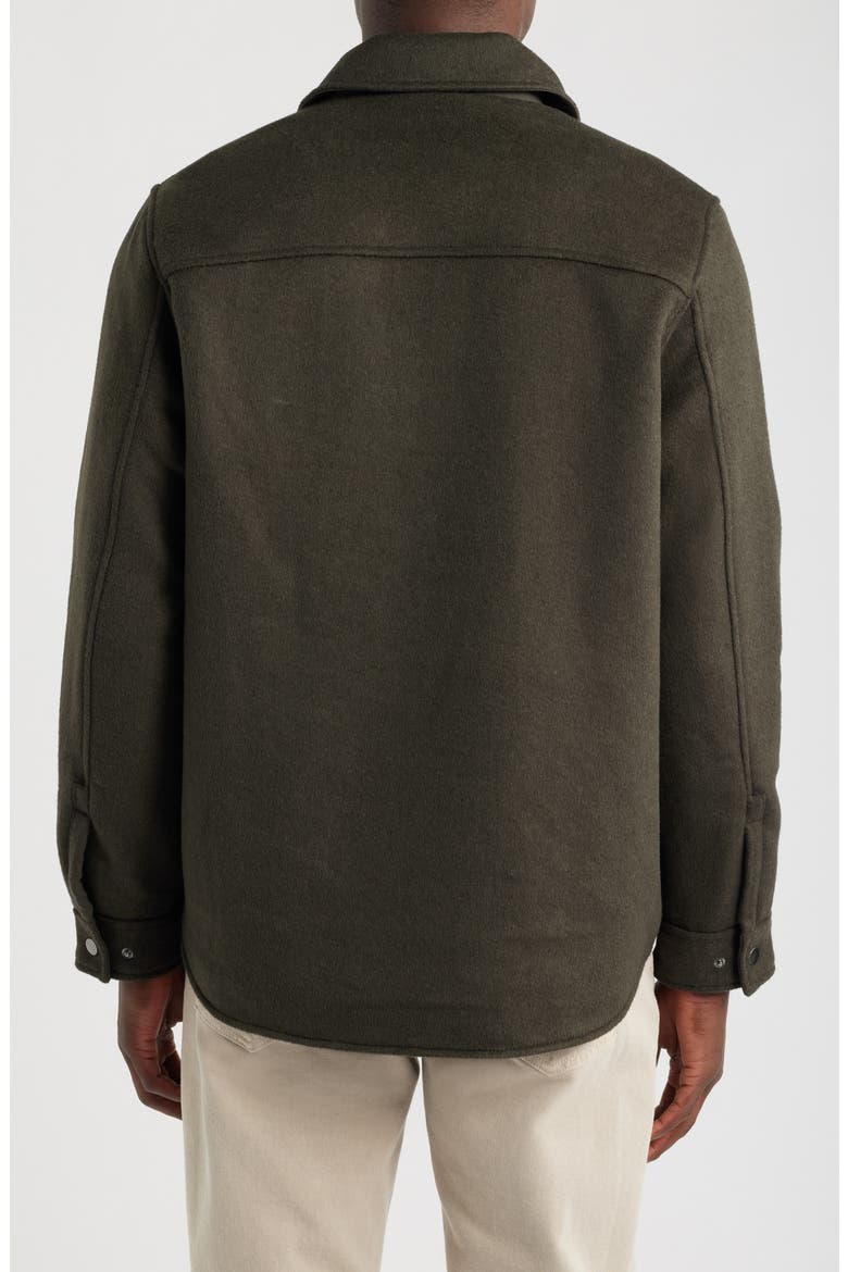 Wool Blend Shirt Jacket, Alternate, color, OLIVE NIGHT