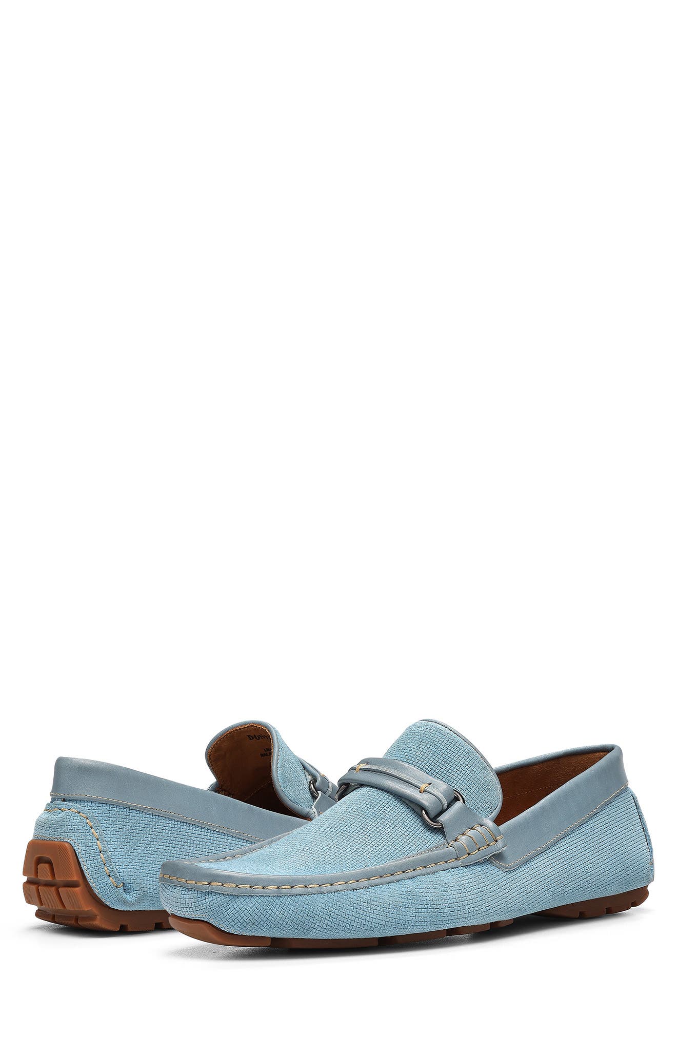 Leather Trim Loafer, Alternate, color, BLUE-BLUE