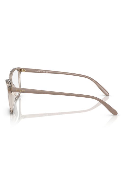 Vogue 52mm Butterfly Optical Glasses In Caramel