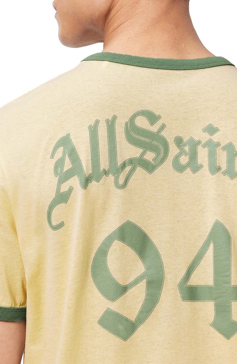 AllSaints Brasilia Cotton T-Shirt, Alternate, color, Capsicum Yellow
