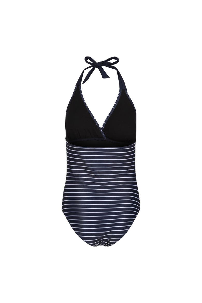 Flavia II Stripe One Piece Bathing Suit, Alternate, color, Navy and White