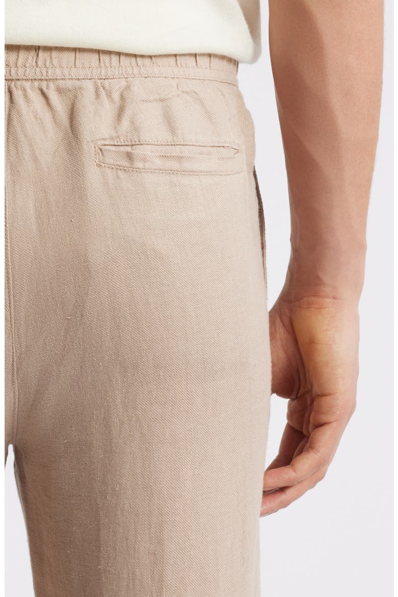 Tristan Drawstring Linen Pants, Alternate, color, SAND