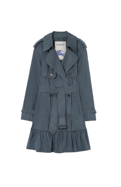 Short Silk Tillydrine Trench Coat