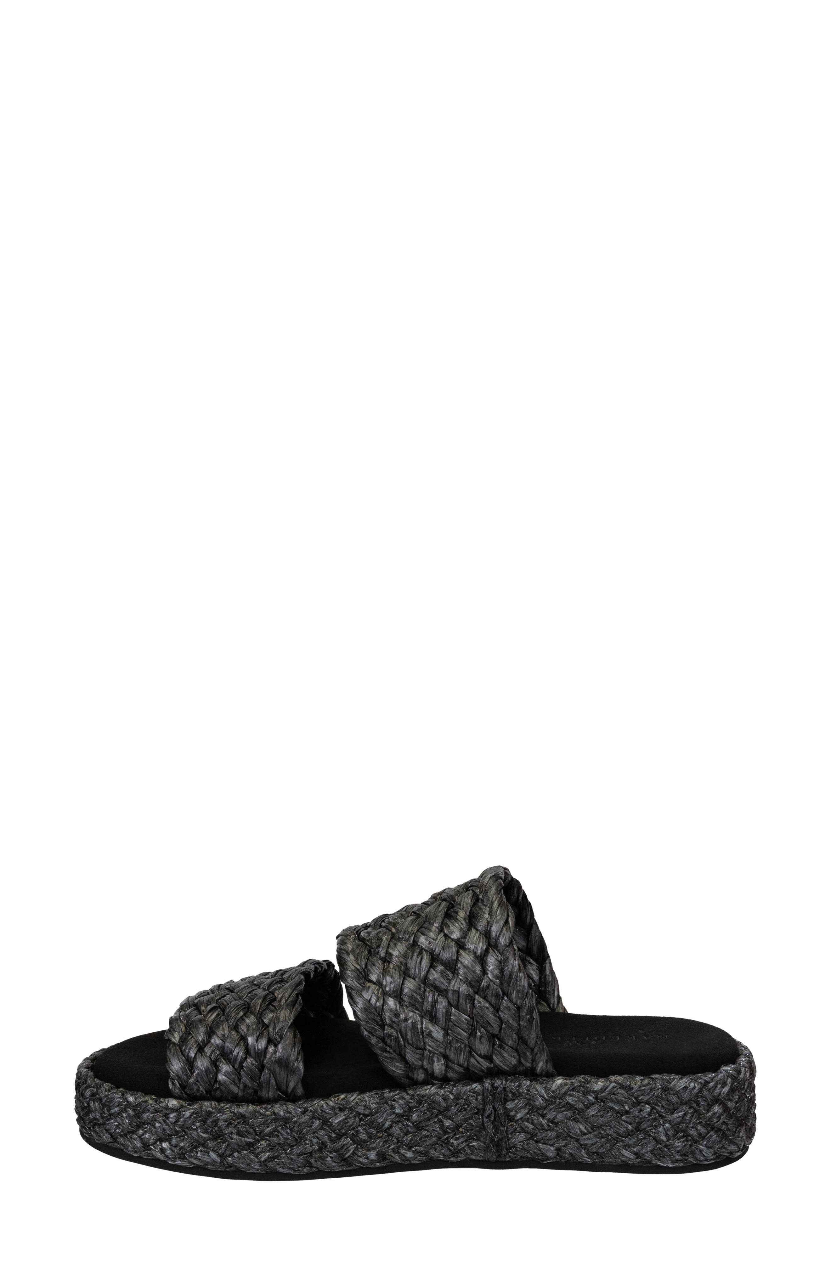 Naked Feet Santorini Espadrille Platform Slide Sandal, Alternate, color, 