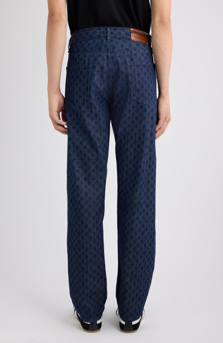 Dries Van Noten Panthero Bis Print Denim Straight Leg Jeans, Alternate, color, Dessin Blue