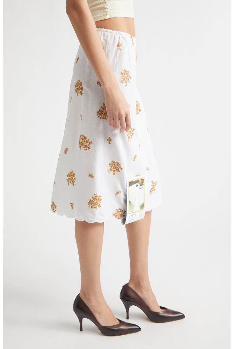 Sisley Armchair Print Cotton Slip Skirt, Alternate, color, FLOWER