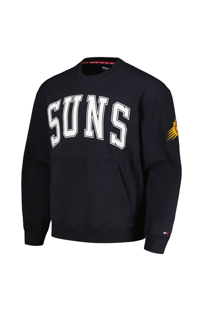TOMMY JEANS Men's Tommy Jeans Black Phoenix Suns Henry Pullover Sweatshirt, Alternate, color, Black