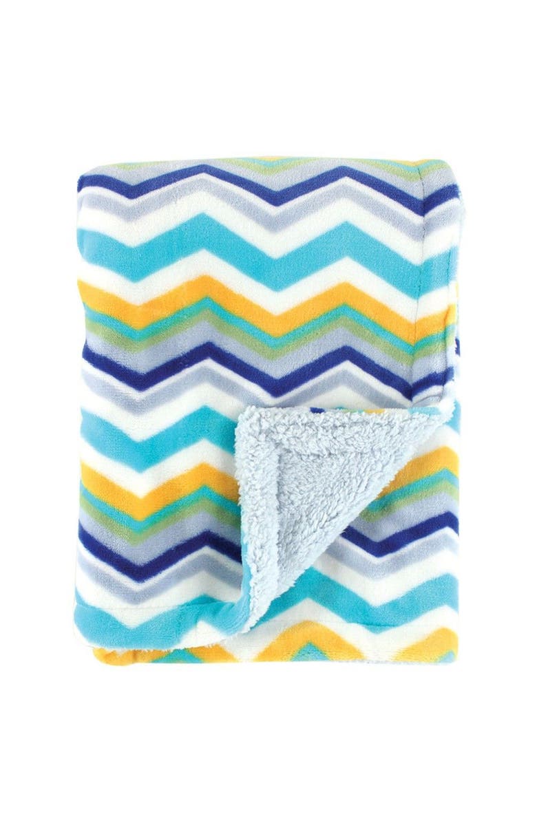 Hudson Baby Double Layer Blanket, Main, color, Blue