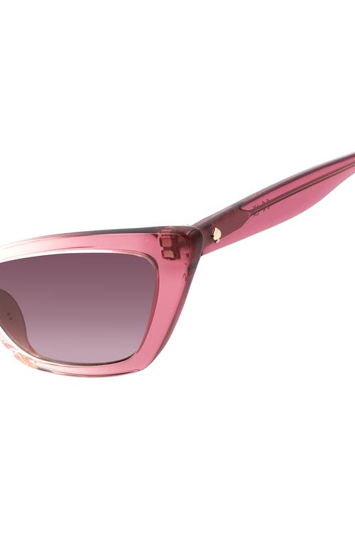 Kate Spade New York Genell 52mm Gradient Cat Eye Sunglasses In Pink/pink Ds