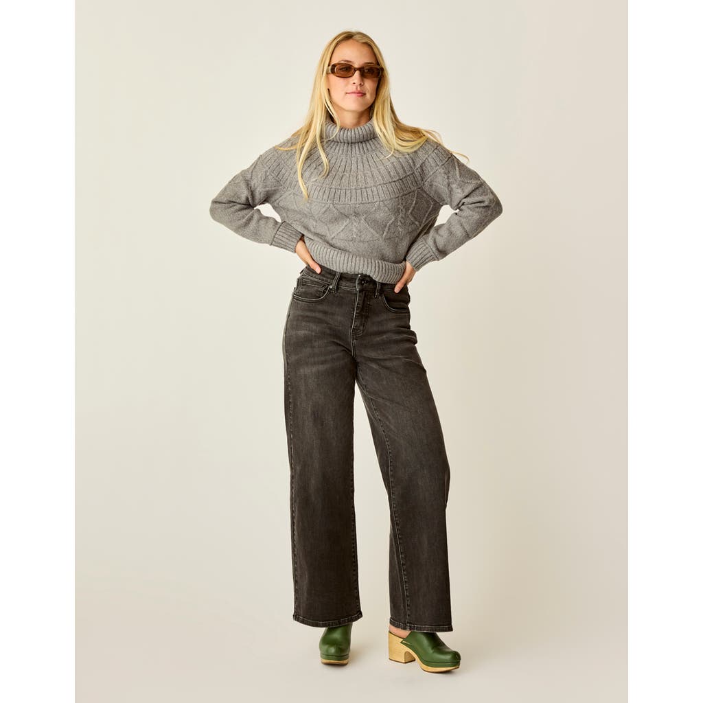 Carve Designs Audrey Wide Leg in Washed Black  product