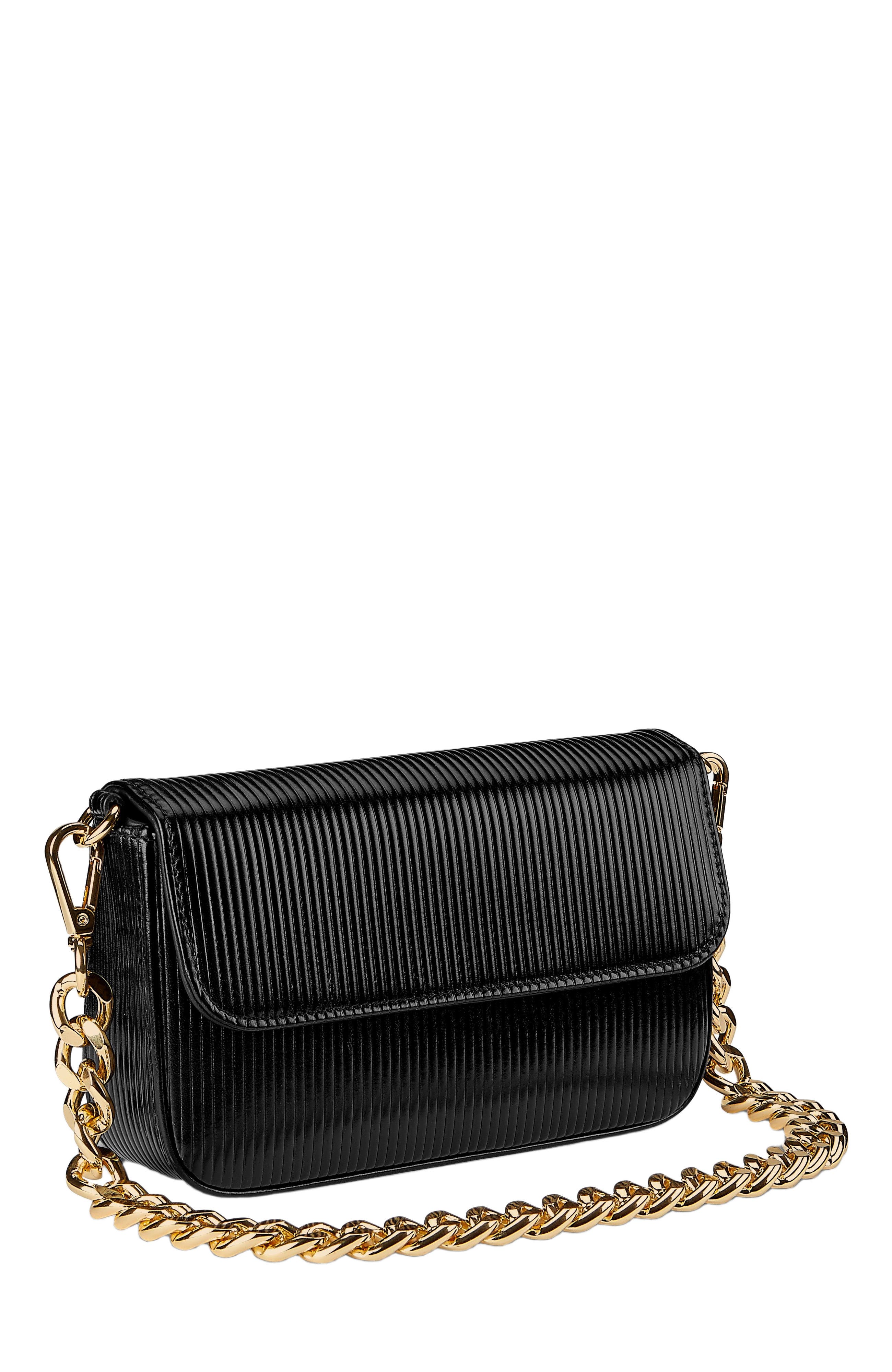 GiGi New York TWIGGY SHOULDER BAG, Alternate, color, Black