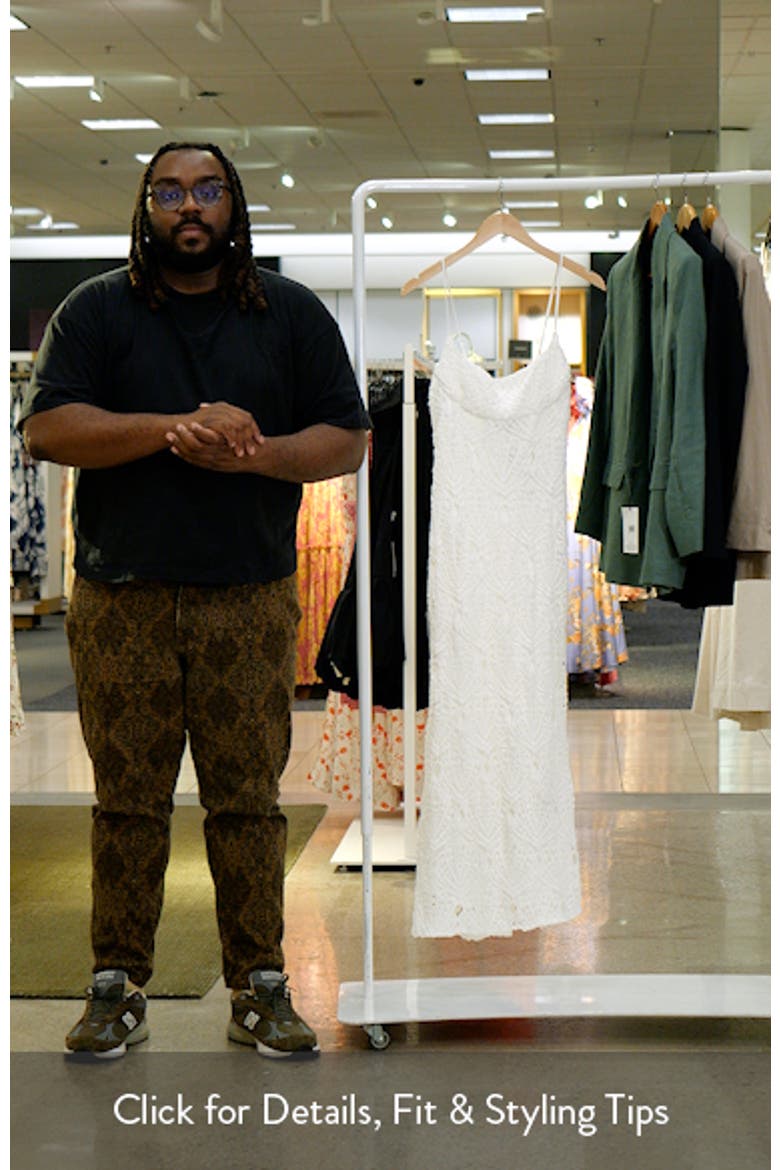 Adoni Fan Lace Midi Slipdress video