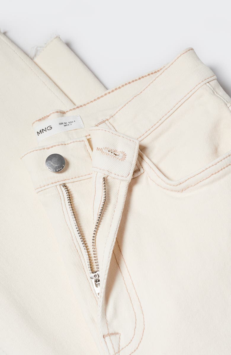 MANGO Crop Flare Jeans, Alternate, color,