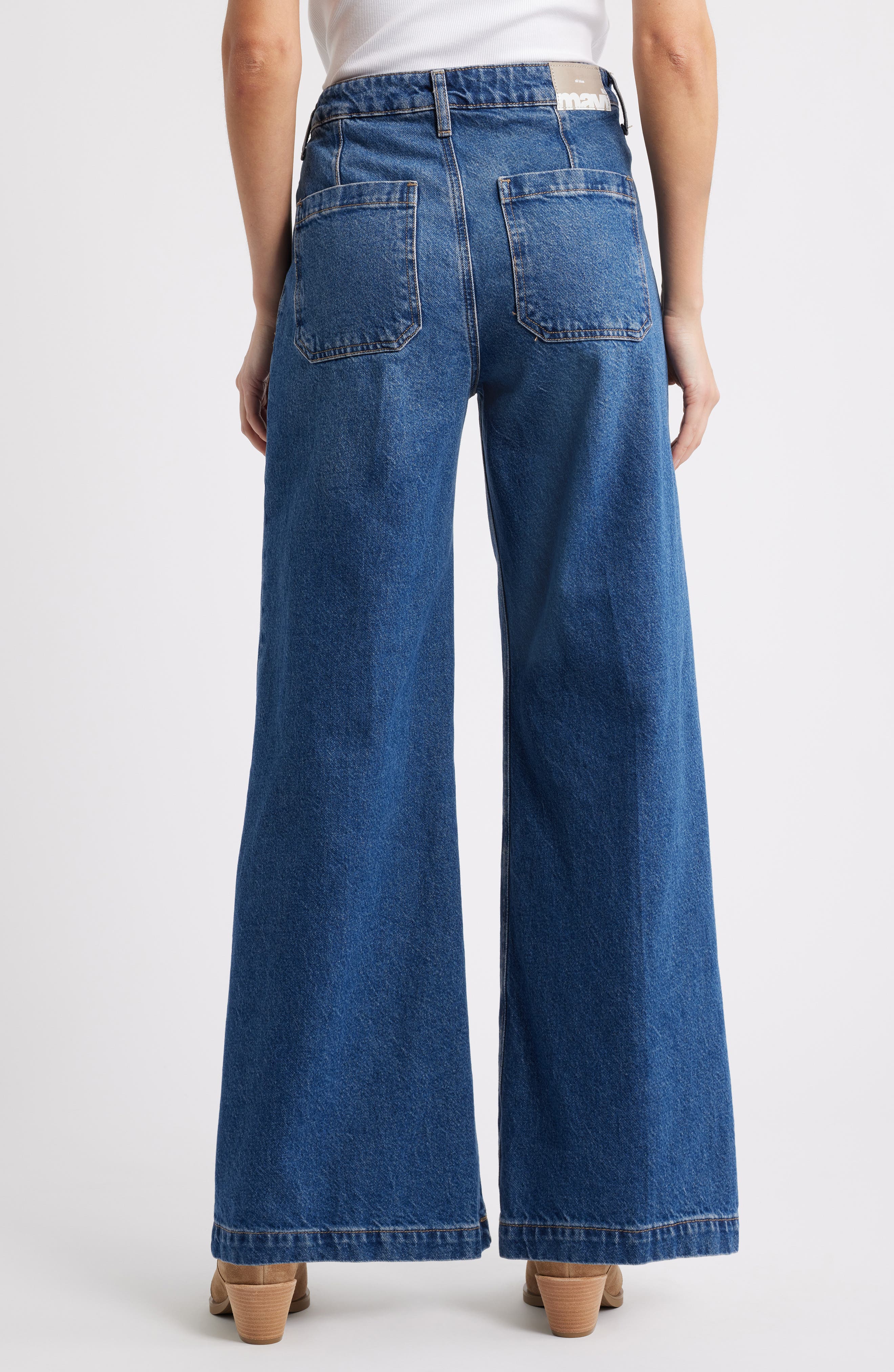 Christine Patch Pocket Wide Leg Jeans - image 2