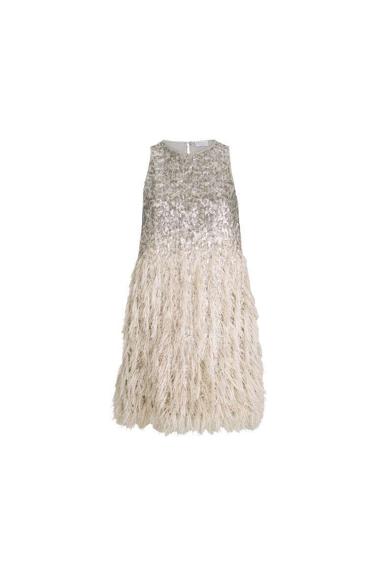 Dazzling dégradé mini dress, Alternate, color, Grey