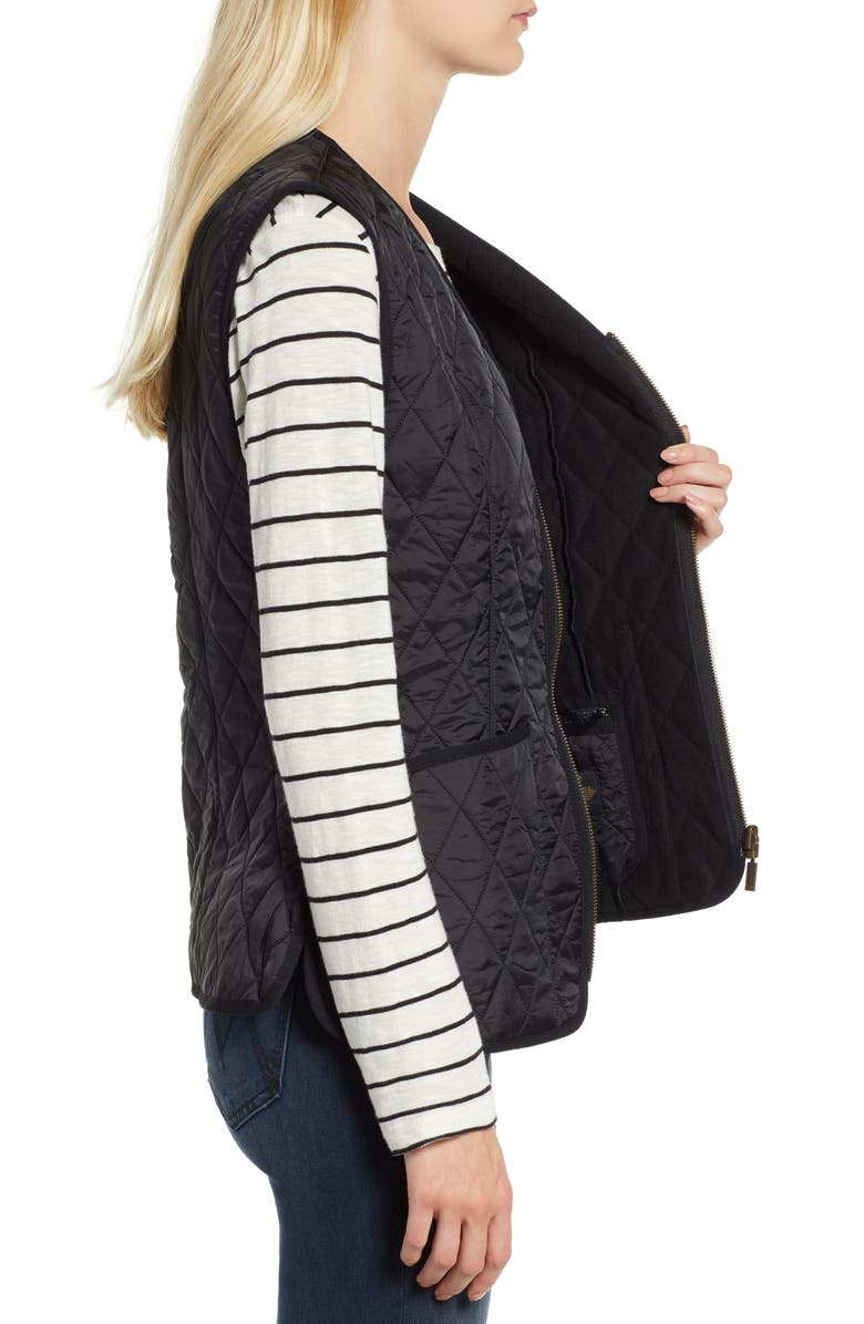 Barbour Betty Quilted Fleece Lined Vest, Alternate, color,