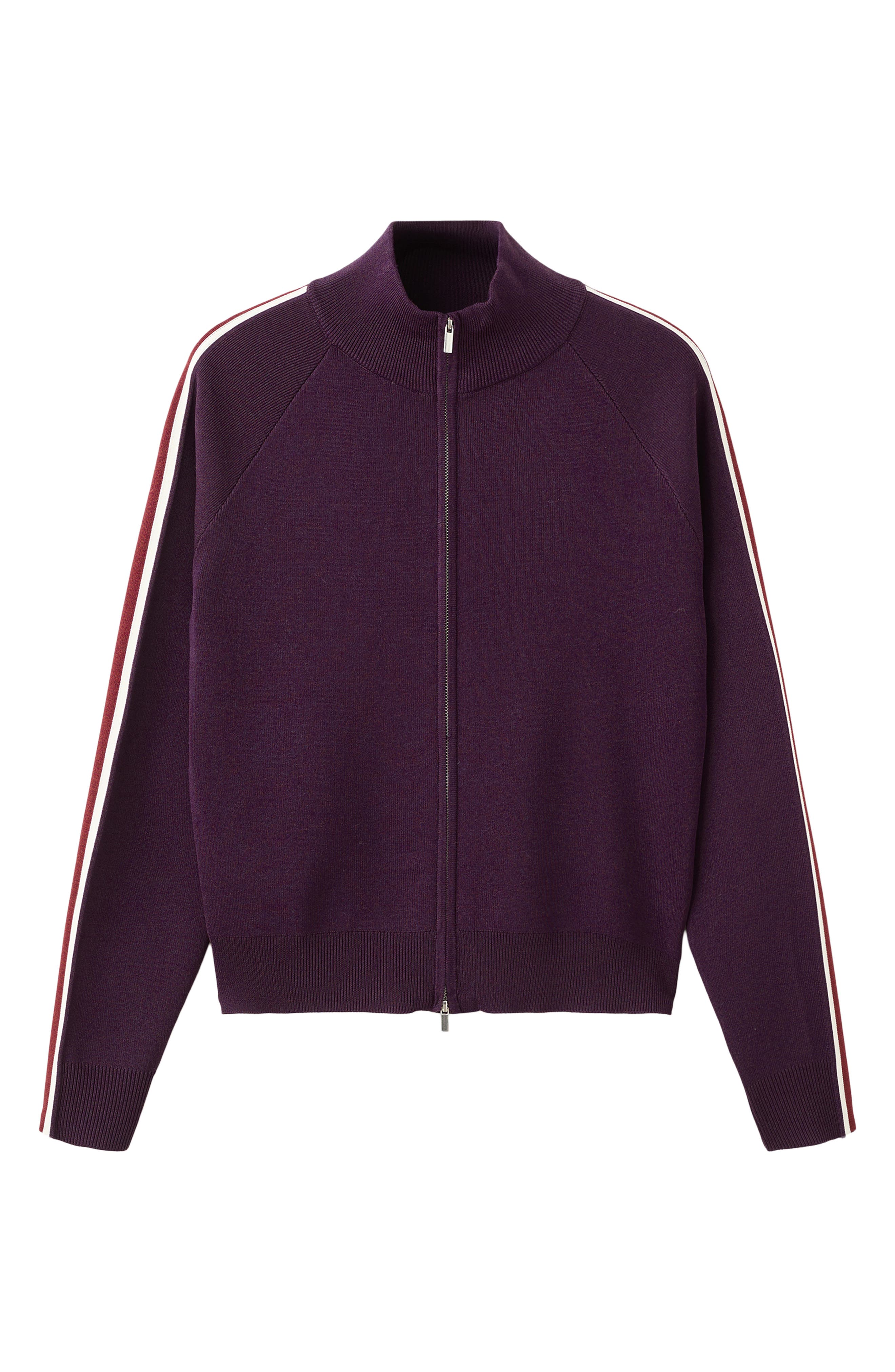 Side Stripe Zip Cardigan - image 2