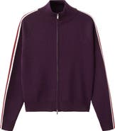 MANGO Side Stripe Zip Cardigan