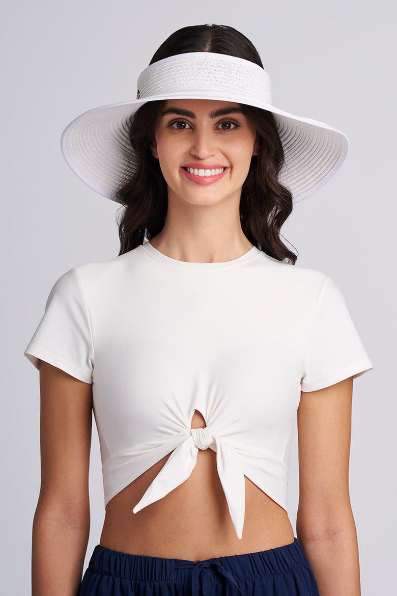 Rolled Visor, Upf 50+ Sun Protection, Alternate, color, White