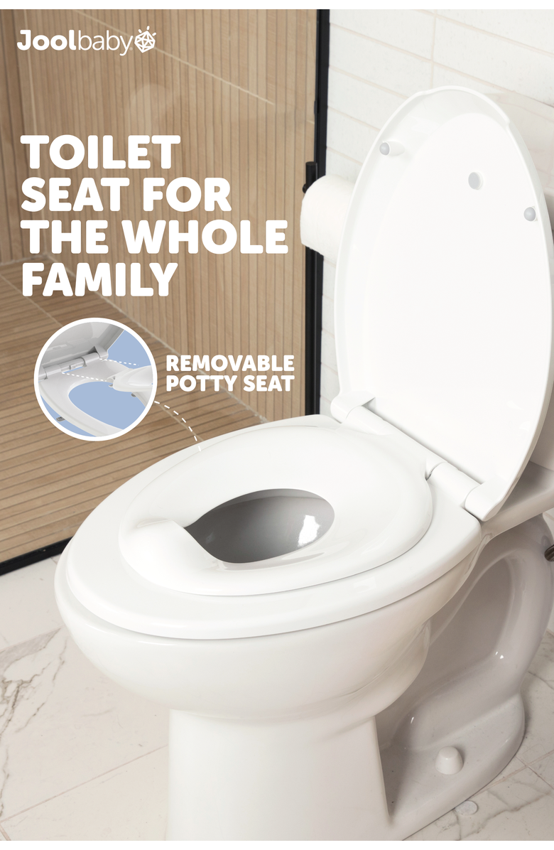 Jool Baby Quick Flip Toilet Seat, Alternate, color, White Round