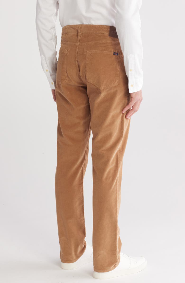 Faherty Straight Leg Stretch Corduroy Pants, Alternate, color, Raw Umber
