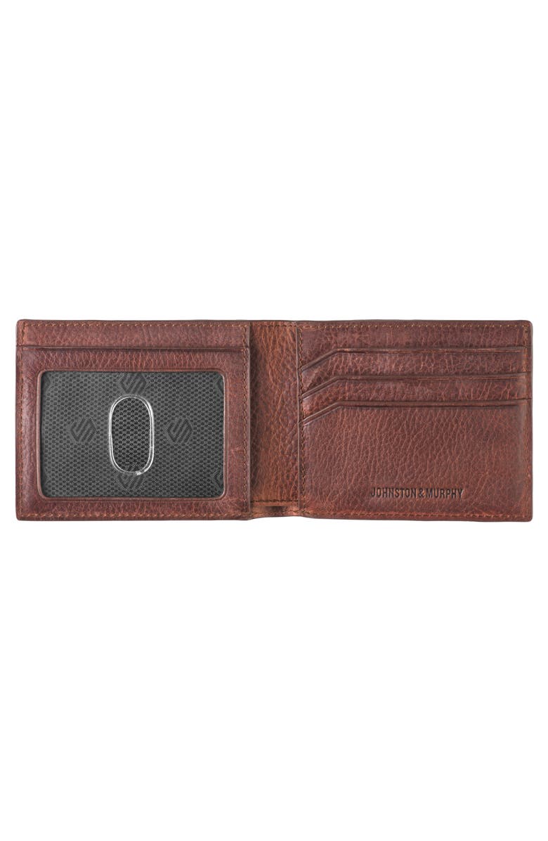 Johnston & Murphy Kingston Leather Bifold Wallet, Alternate, color, 