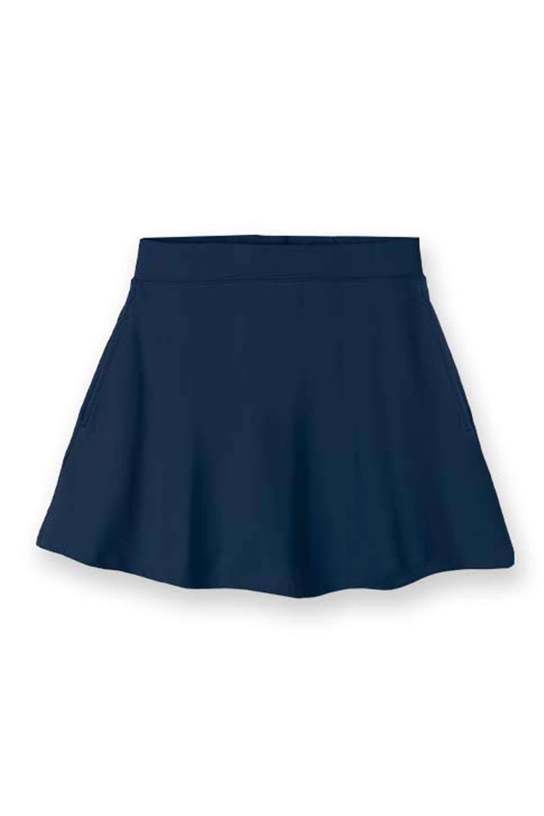 Organic Cotton Girls Pocket Skorts, Main, color, Navy