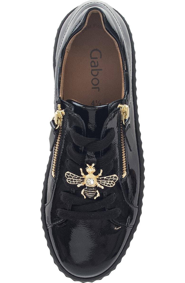 Gabor Platform Zip Sneaker, Alternate, color,