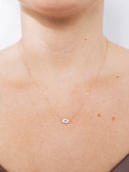 Anzie Dew Drop Turquoise Evil Eye Pendant Necklace