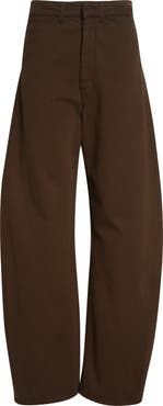 Lemaire High Waist Cotton Twill Curved Pants