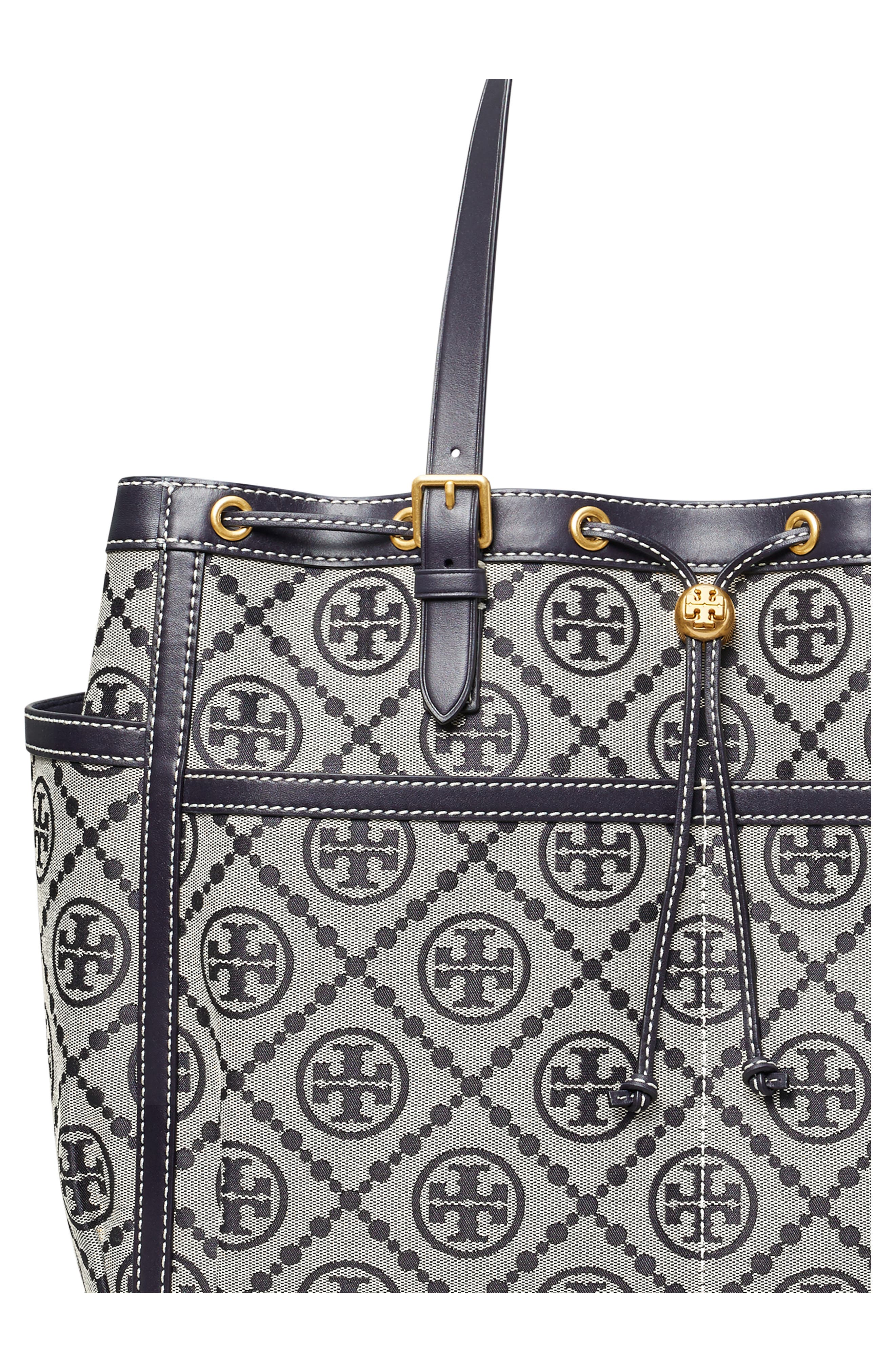 Tory Burch T-Monogram Jacquard Tote, Alternate, color, 
