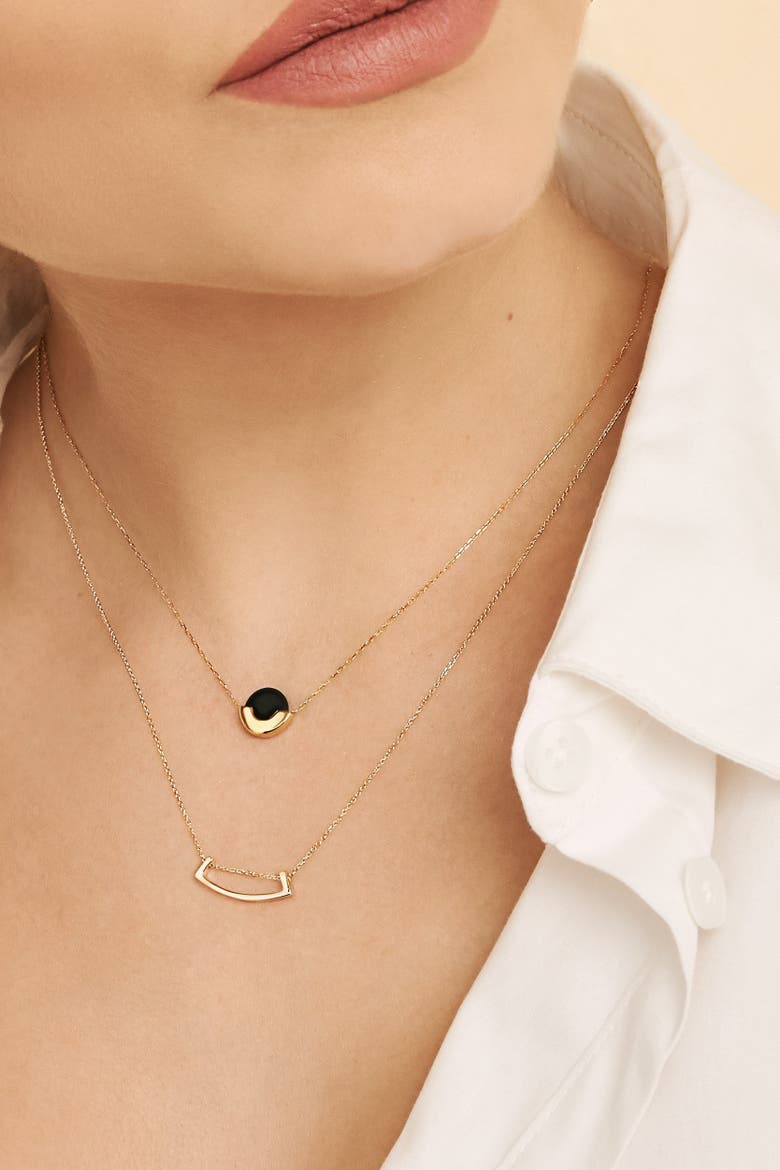 14K Yellow Gold Hampton Pendant Necklace, Alternate, color, Yellow Gold