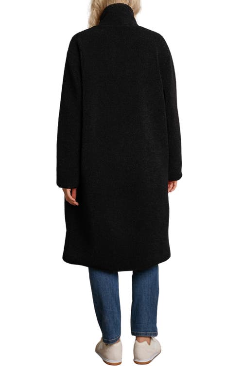 Nom Maternity Teddi Faux Shearling Maternity Coat In Black