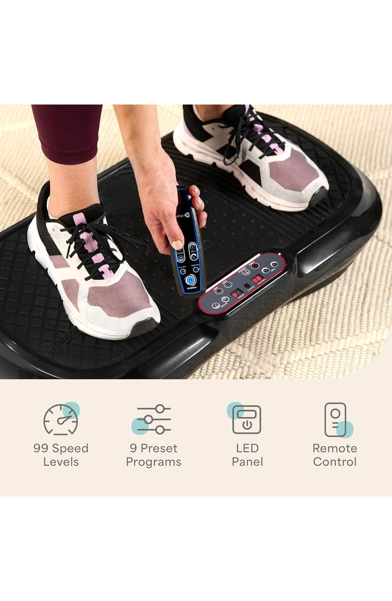 Lifepro Waver Vibration Plate Exercise Machine Whole Body Vibrating Platform, Alternate, color, Black
