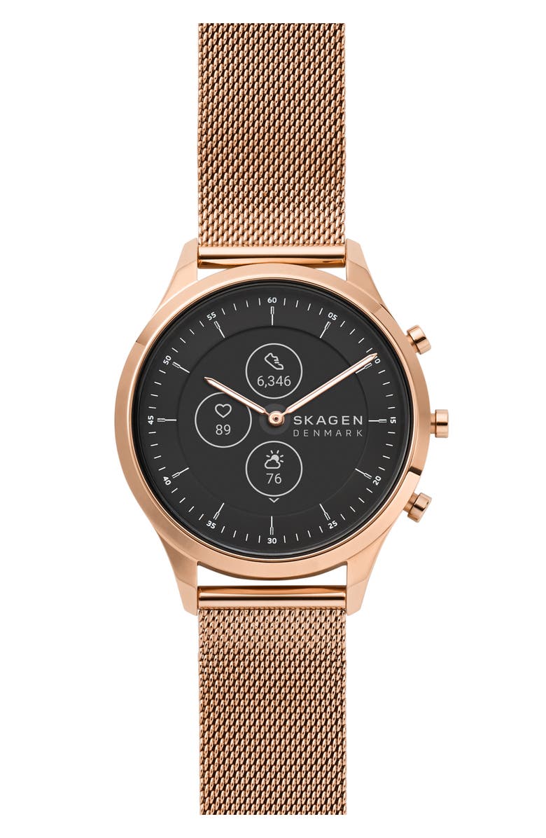 Skagen Jorn Hybrid HR Mesh Strap Watch, 38mm, Main, color, 