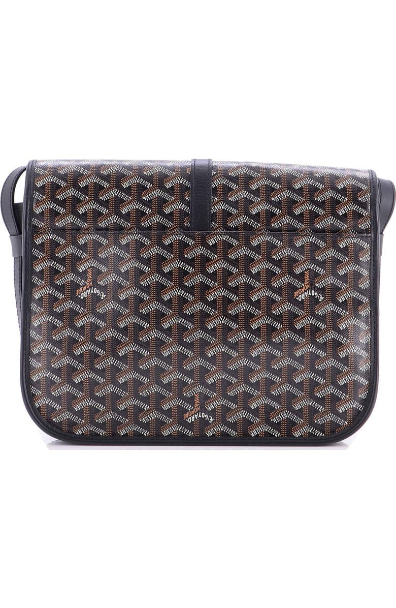 Pre-Owned Goyard Belvedere II Messenger Bag Coated Canvas MM, Alternate, color, Black