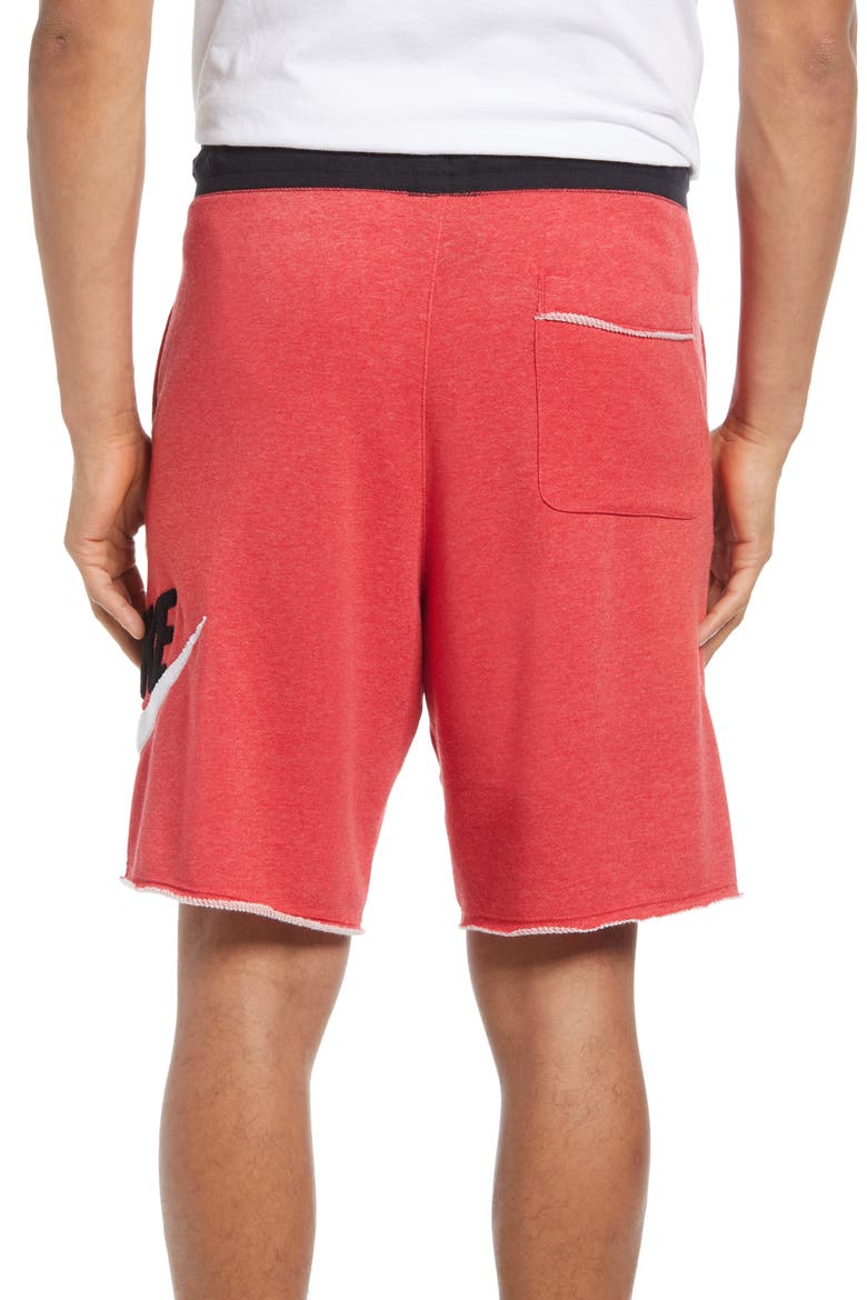 Sportswear Alumni Athletic Shorts, Alternate, color, LIGHT UNIVERSITY RED HEATHER