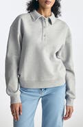 Brooklyn Industries Cotton Blend Polo Sweatshirt