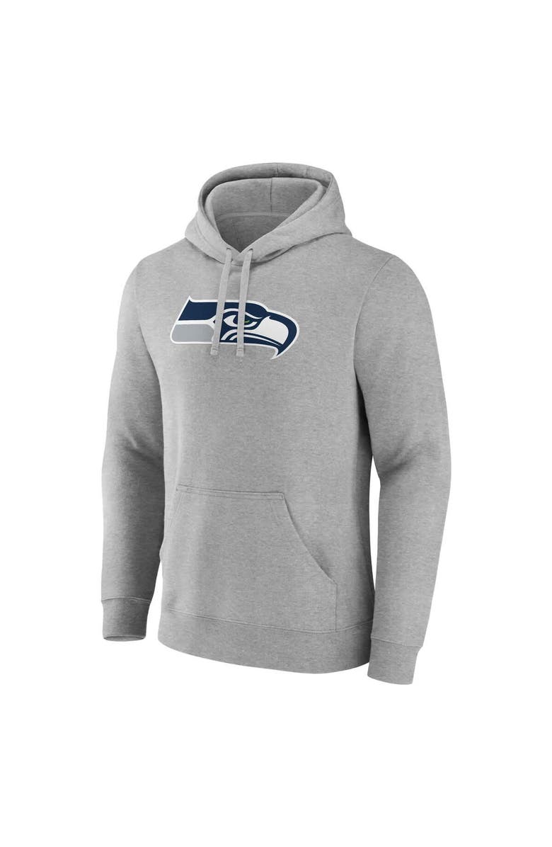 FANATICS Men's Fanatics Heather Gray Seattle Seahawks Deliver Fleece Pullover Hoodie, Alternate, color, Heather Gray